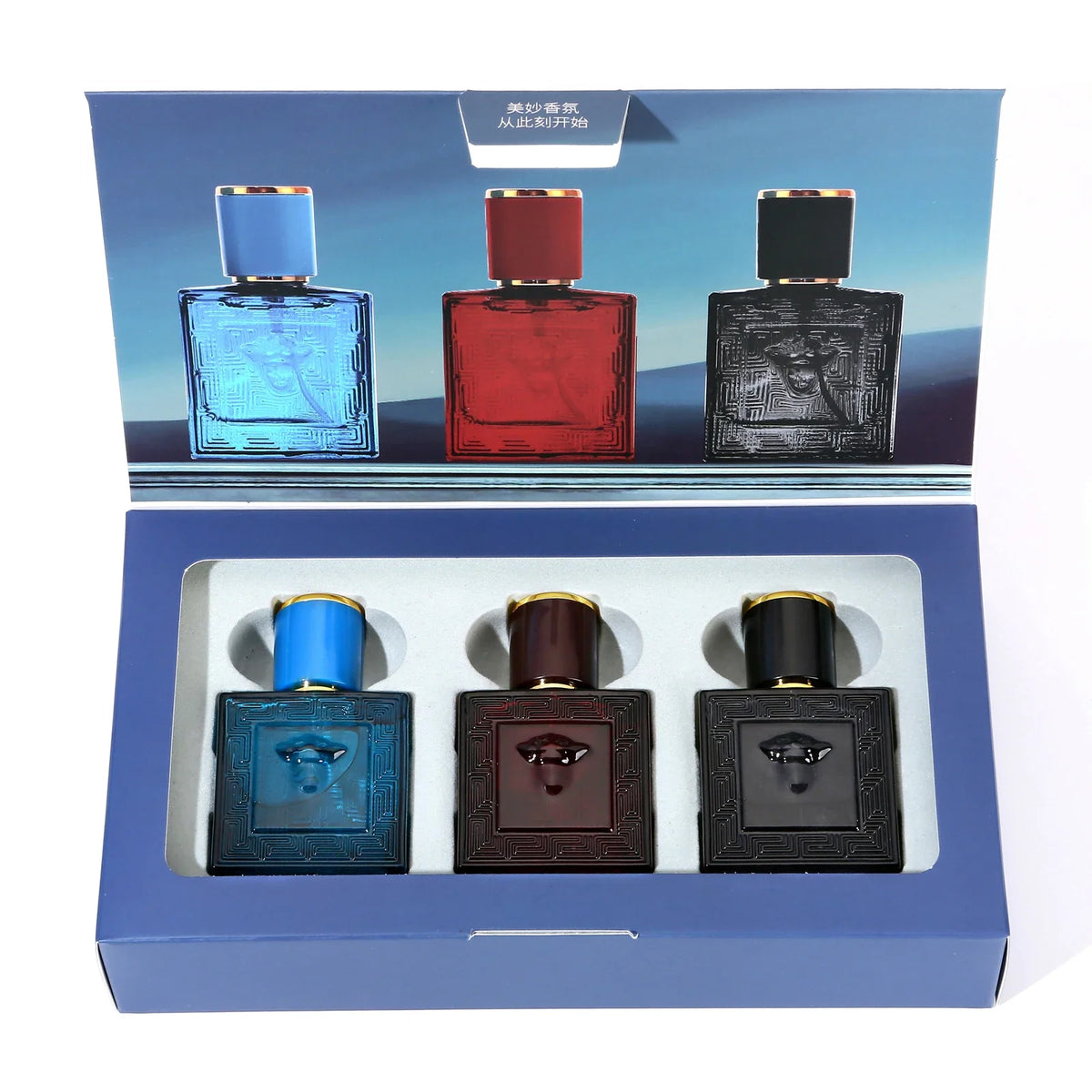 2025new 30ML*3 Perfume Luxury Gift Set Woman Fresh Cologne Woody Eau De Toilette Parfume Floral Scent Lasting Pheromone
